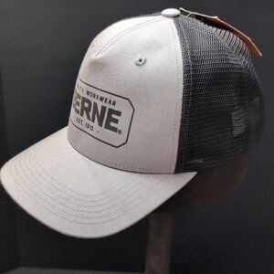 NWTBerne Work Wear Gray and Black Snapback Mesh Cap kyle Butt 2024 Golf Classic